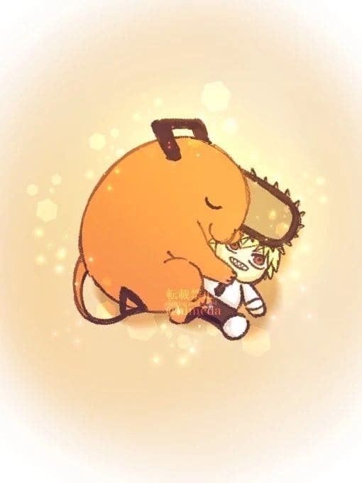 덴지 인형 안고있는 포치타