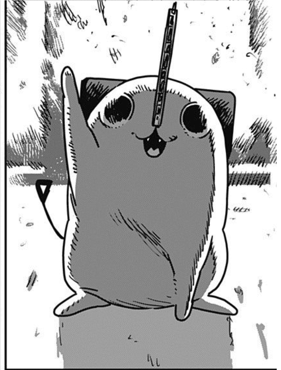 불 앞에서 인사하는 포치타