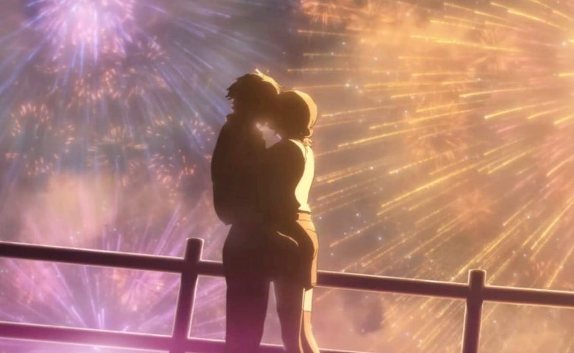 축제에서 키스